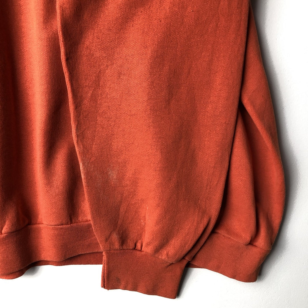 90'S TRENCH NFL DENVER BRONCOS Denver Broncos Print Sweatshirt, Made in USA, Men's Size L cotton orange type Vintage Second Hand