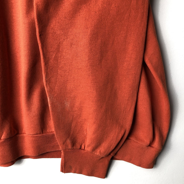 90'S TRENCH NFL DENVER BRONCOS Denver Broncos Print Sweatshirt, Made in USA, Men's Size L cotton orange type Vintage Second Hand