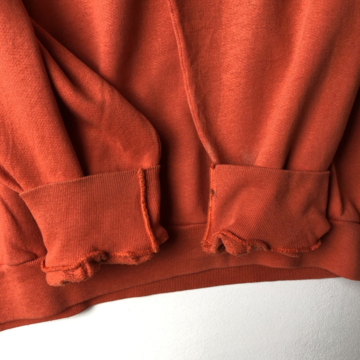 90'S TRENCH NFL DENVER BRONCOS Denver Broncos Print Sweatshirt, Made in USA, Men's Size L cotton orange type Vintage Second Hand
