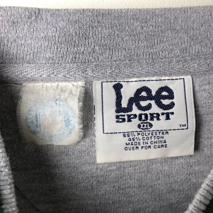 Lee NFL Green Bay Packers V-neck sweatshirt, men's size XXL polyester gray type Vintage Second Hand