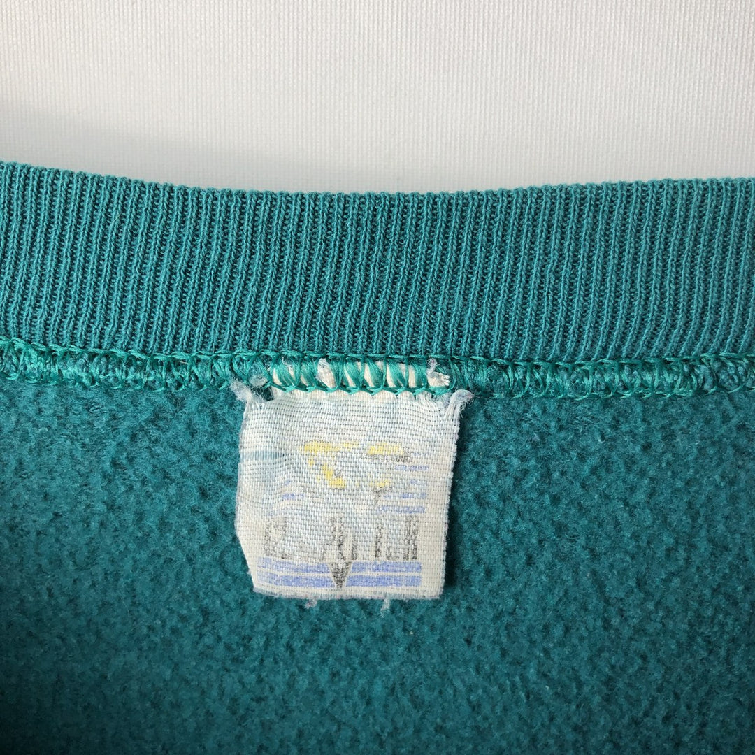 Vintage 90'S NFL Miami Dolphins print sweatshirt, size XL, men's unclear turquoise blue Vintage Second Hand