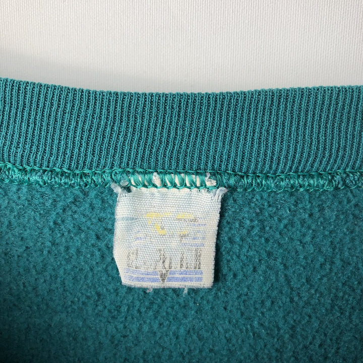 Vintage 90'S NFL Miami Dolphins print sweatshirt, size XL, men's unclear turquoise blue Vintage Second Hand
