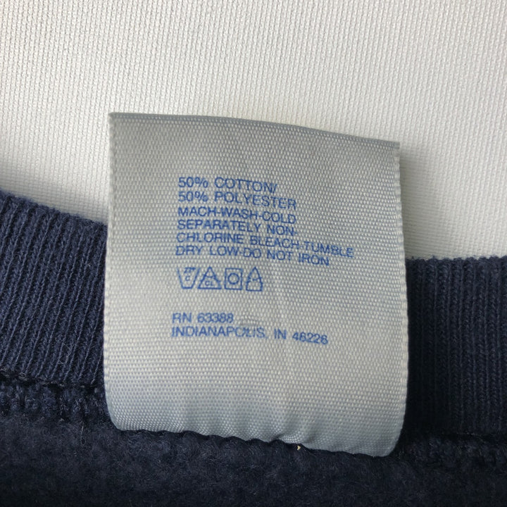 90'S Logo Seven LOGO 7 NFL Dallas Cowboys Print Sweatshirt, Made in USA, Men's Size XL cotton navy blue type Vintage Second Hand