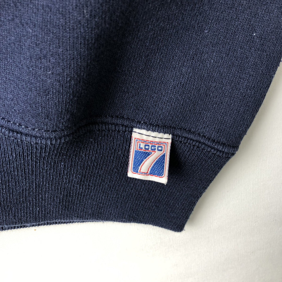 90'S Logo Seven LOGO 7 NFL Dallas Cowboys Print Sweatshirt, Made in USA, Men's Size XL cotton navy blue type Vintage Second Hand