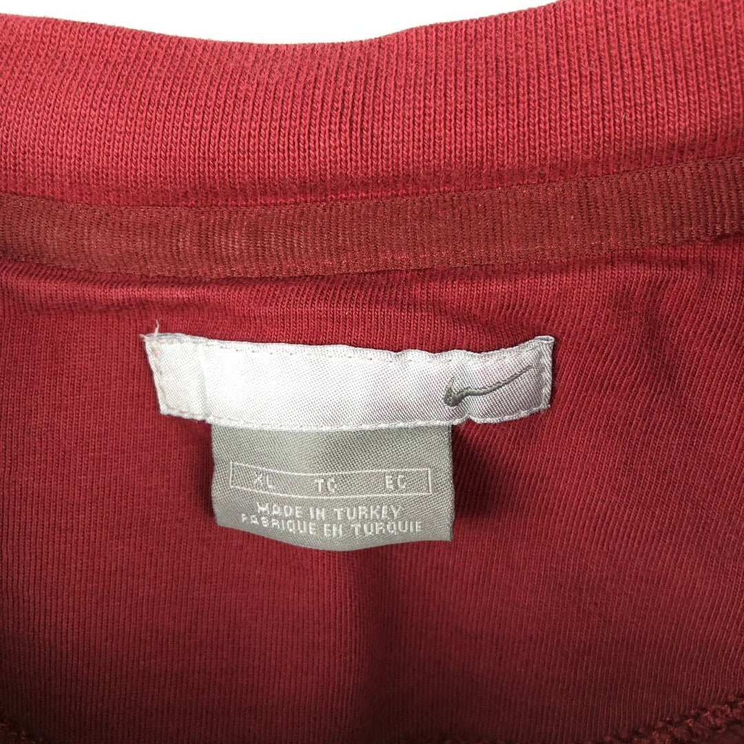 00'S Nike One Point Logo Sweatshirt Trainer Men's XL cotton Red type red-purple Vintage Second Hand