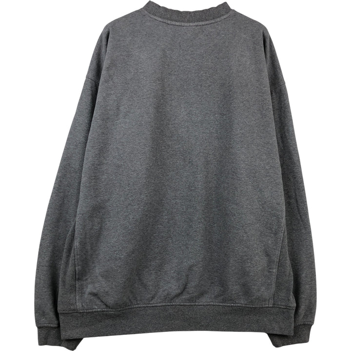 2000'S Nike Team V-neck sweatshirt with one-point logo, size XL, men's cotton gray type Vintage Second Hand