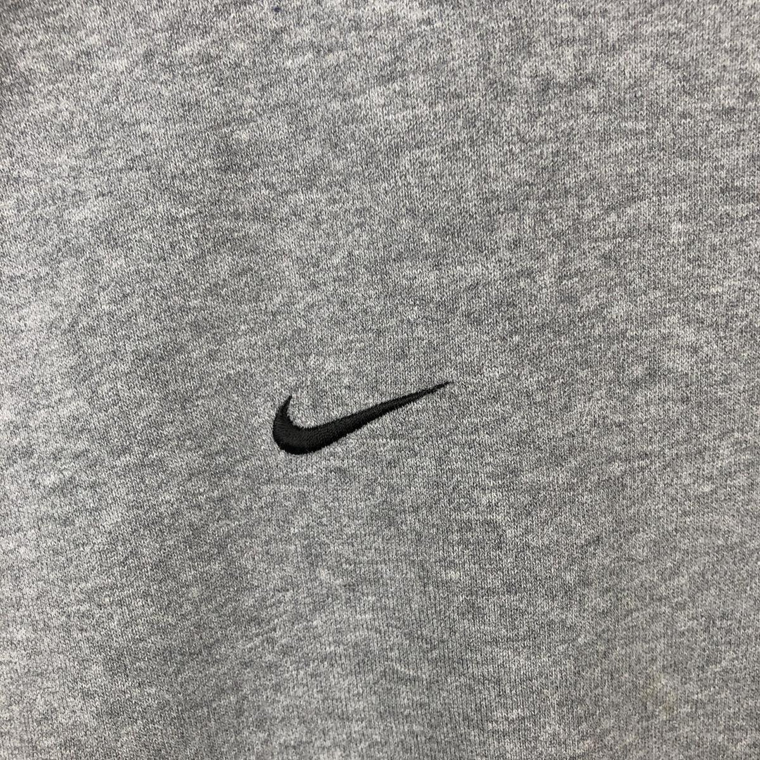 2000'S Nike Team V-neck sweatshirt with one-point logo, size XL, men's cotton gray type Vintage Second Hand
