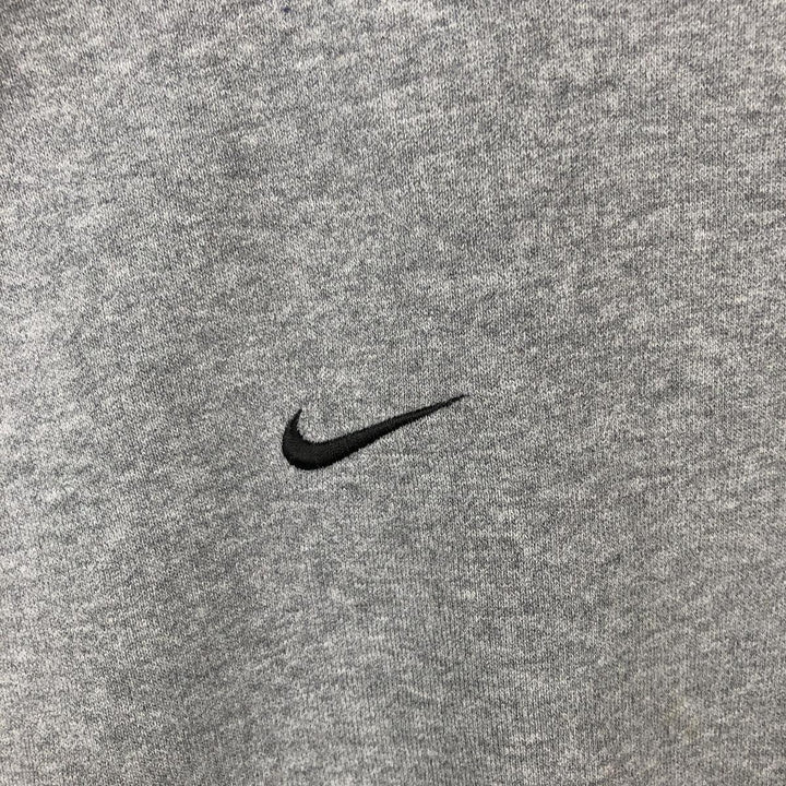 2000'S Nike Team V-neck sweatshirt with one-point logo, size XL, men's cotton gray type Vintage Second Hand