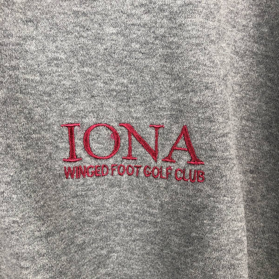 2000'S Nike Team V-neck sweatshirt with one-point logo, size XL, men's cotton gray type Vintage Second Hand