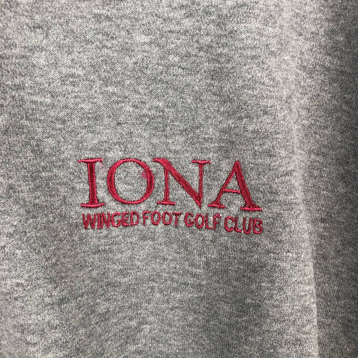 2000'S Nike Team V-neck sweatshirt with one-point logo, size XL, men's cotton gray type Vintage Second Hand