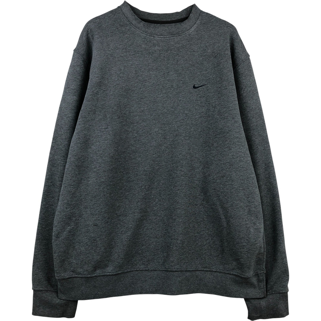 00'S Nike One Point Logo Sweatshirt Trainer Men's L size cotton gray type Vintage Second Hand