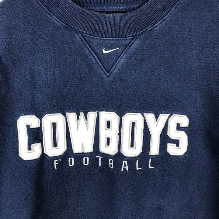 2000'S Nike TEAM NFL DALLAS COWBOYS Dallas Cowboys sweatshirt, men's size M cotton navy blue type Vintage Second Hand