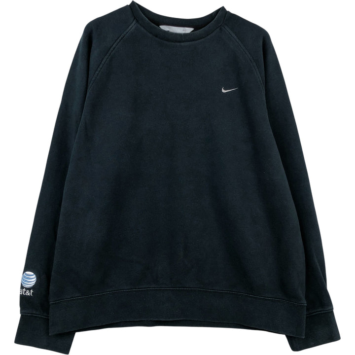 2000'S Nike AT and T One-Point Logo Sweatshirt, Men's Size L cotton black type Vintage Second Hand