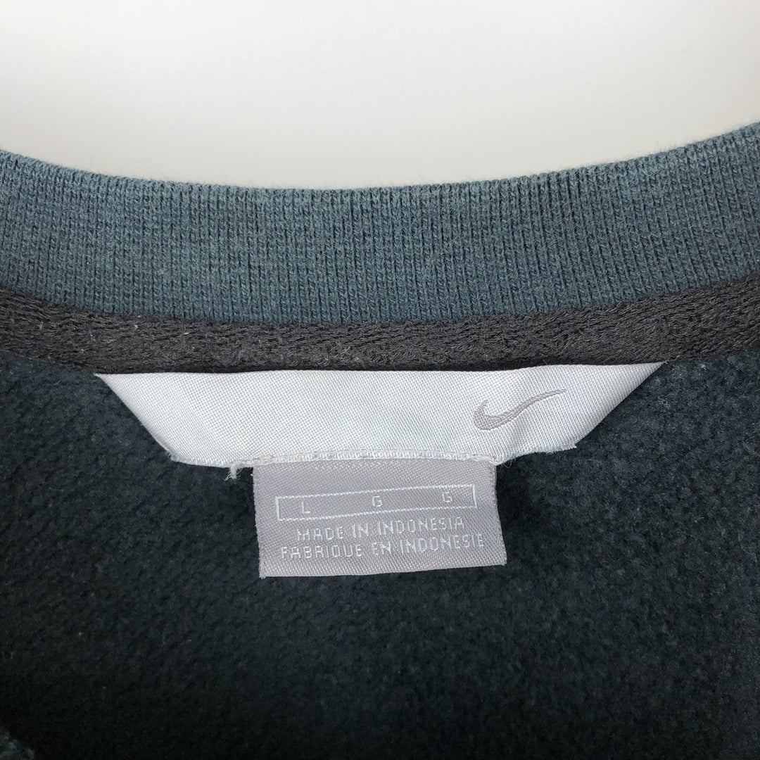 2000'S Nike AT and T One-Point Logo Sweatshirt, Men's Size L cotton black type Vintage Second Hand