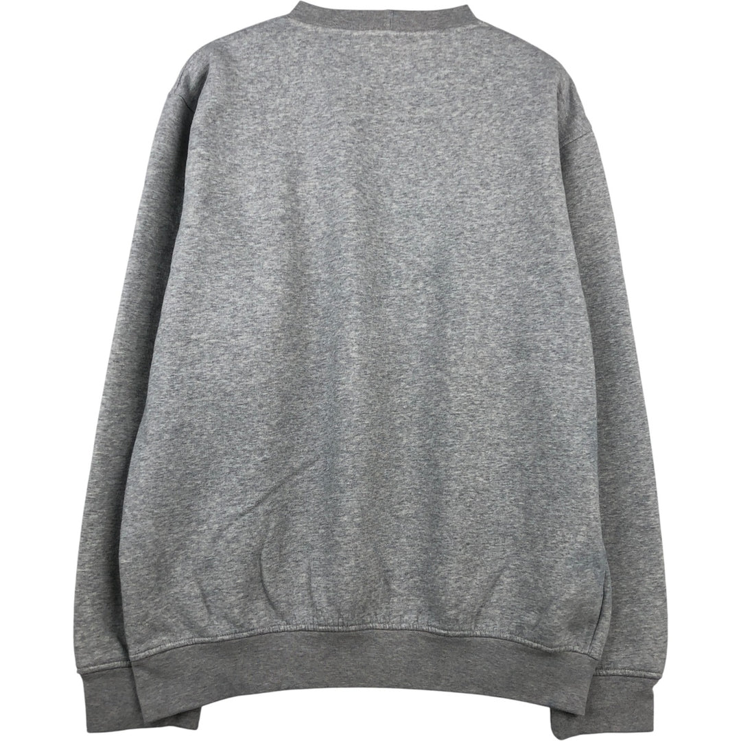 2000'S Nike logo sweatshirt, men's size L cotton gray type Vintage Second Hand