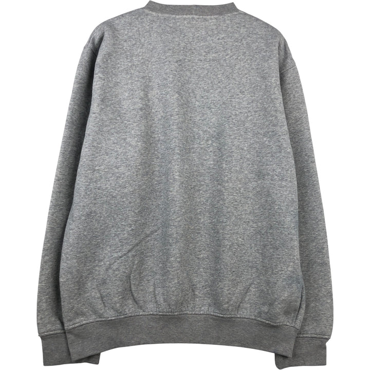 2000'S Nike logo sweatshirt, men's size L cotton gray type Vintage Second Hand