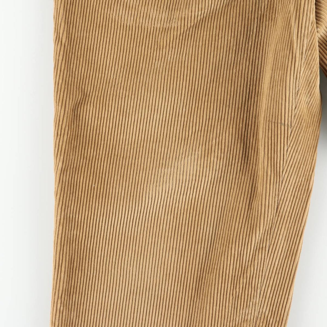 LLBean Two-pleat Corduroy Pants, Men's, Size W32 cotton brown type Vintage Second Hand