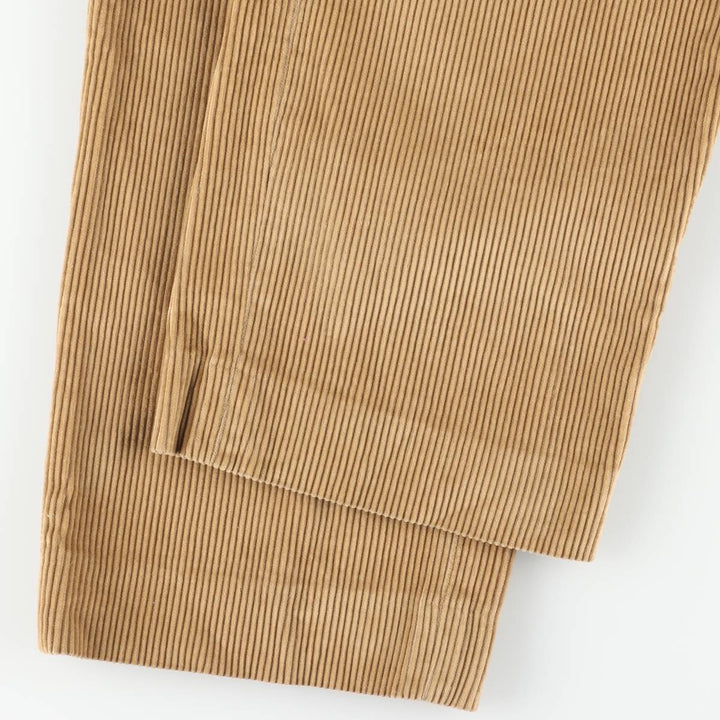LLBean Two-pleat Corduroy Pants, Men's, Size W32 cotton brown type Vintage Second Hand