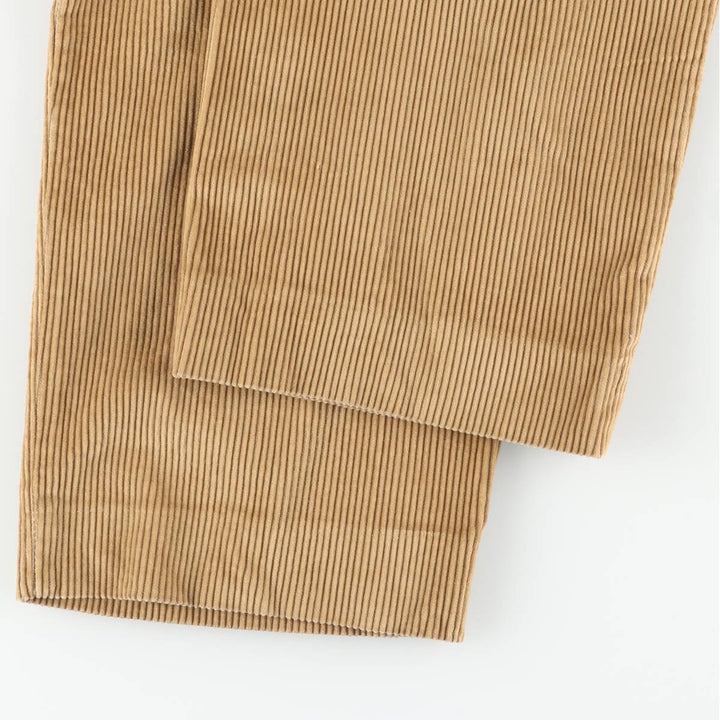 LLBean Two-pleat Corduroy Pants, Men's, Size W32 cotton brown type Vintage Second Hand