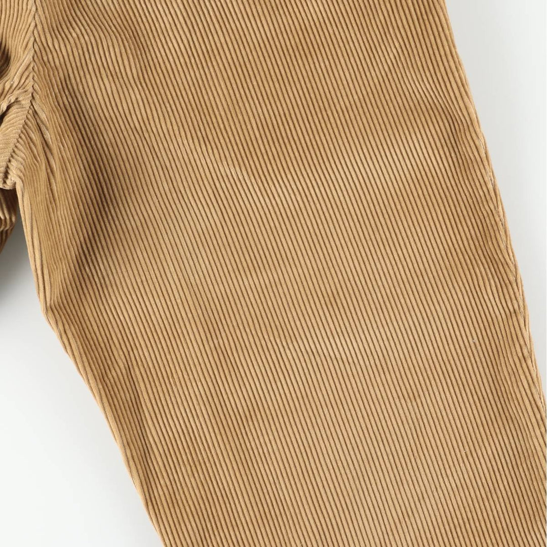 LLBean Two-pleat Corduroy Pants, Men's, Size W32 cotton brown type Vintage Second Hand