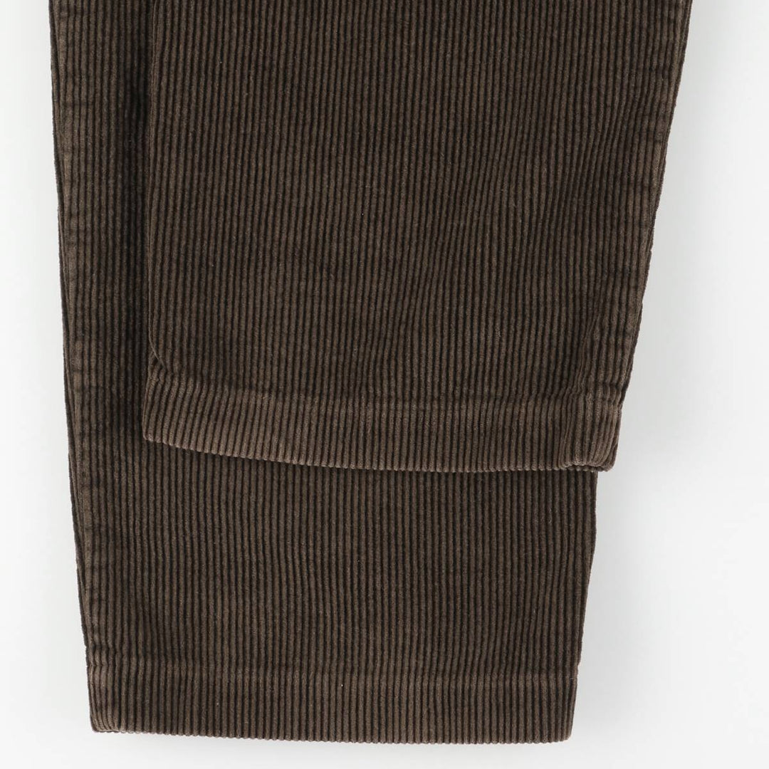 Ralph Lauren POLO by Ralph Lauren Two-pleat Corduroy Pants, Men's, Size W32 cotton brown type Vintage Second Hand