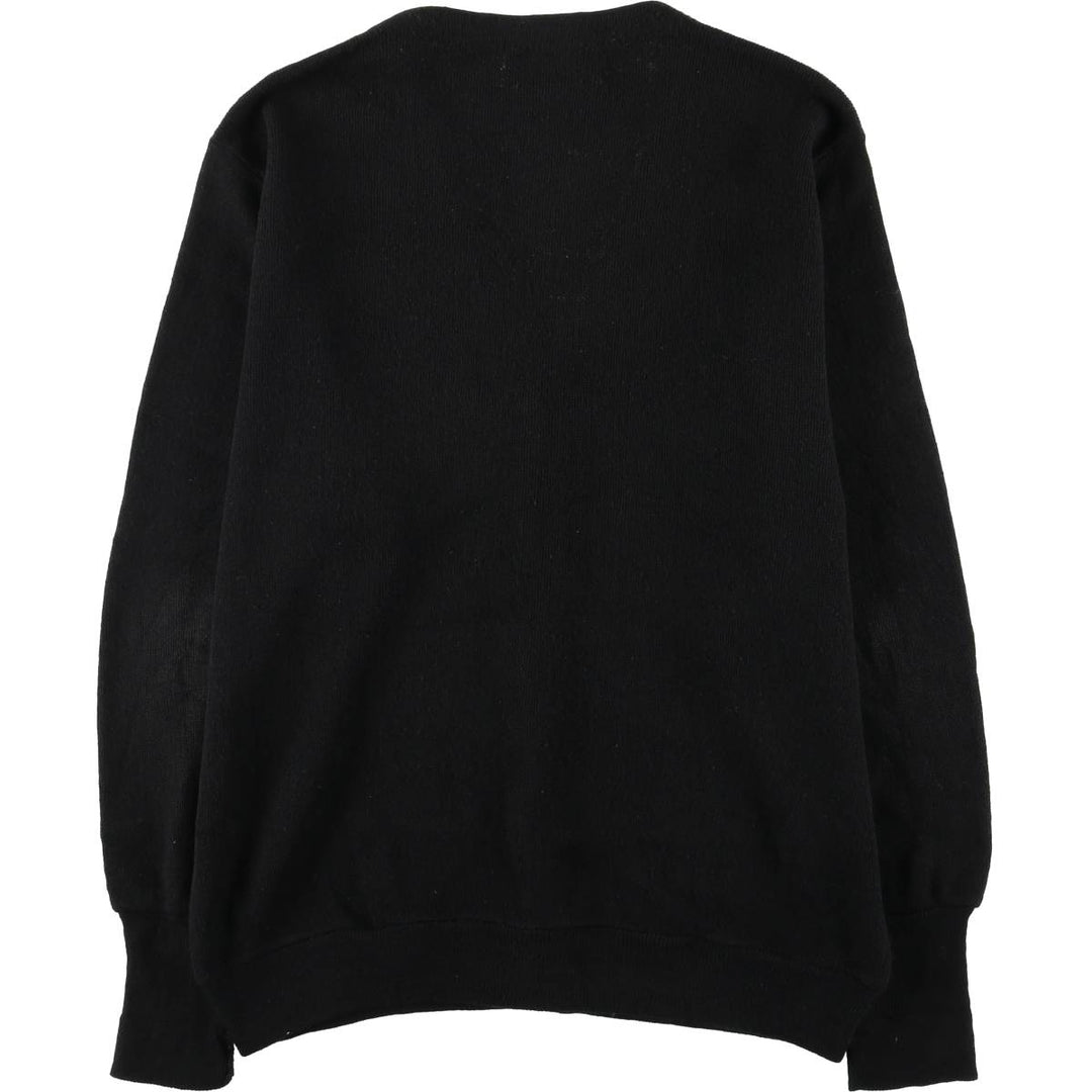 Vintage IZOD acrylic knit cardigan, made in the USA, size L, men's size L acrylic black type Vintage Second Hand