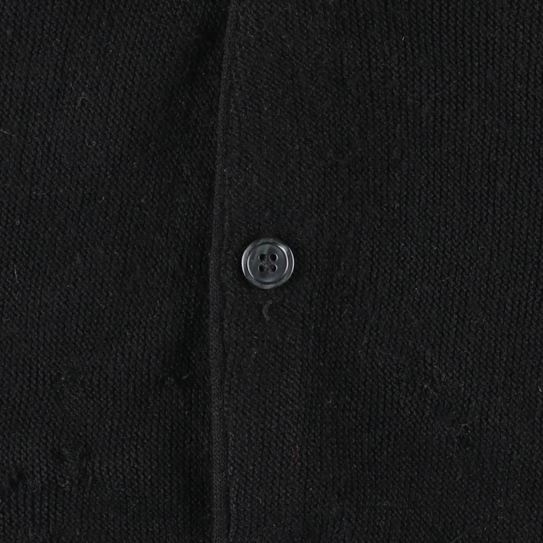 Vintage IZOD acrylic knit cardigan, made in the USA, size L, men's size L acrylic black type Vintage Second Hand