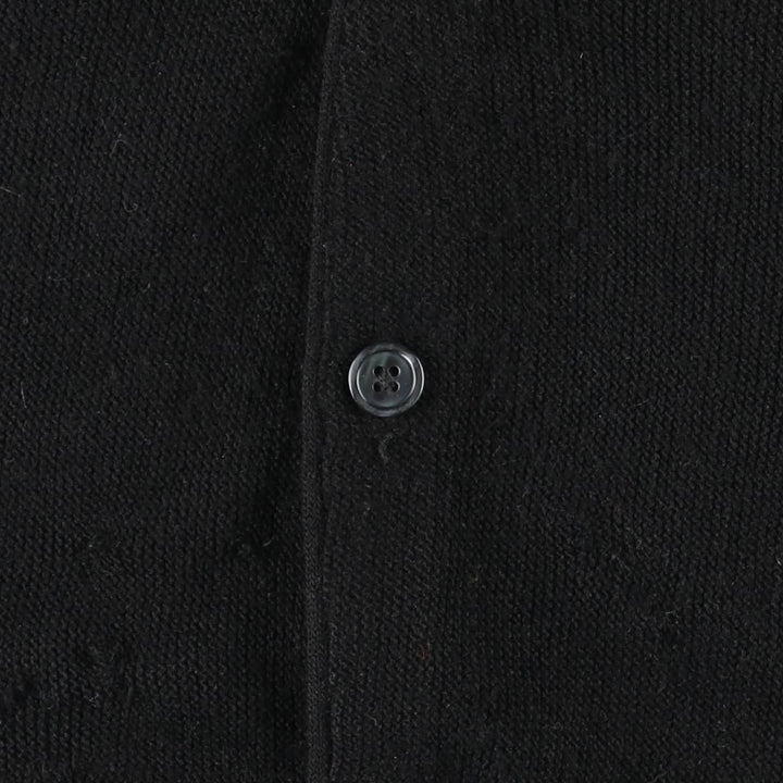 Vintage IZOD acrylic knit cardigan, made in the USA, size L, men's size L acrylic black type Vintage Second Hand
