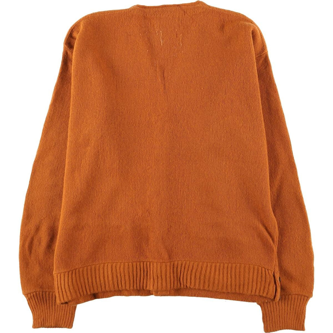 Glen Douglas Vintage Acrylic Knit Cardigan, Men's Size L Oron Acrylic orange type Vintage Second Hand