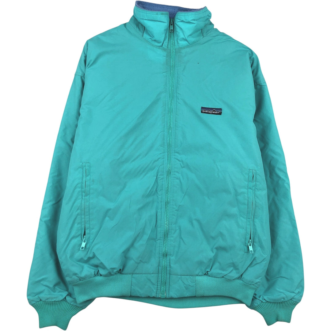 1980'S Patagonia Shell Synchilla Mountain Jacket 28119F8, Women's XL, Vintage Nylon turquoise blue Vintage Second Hand