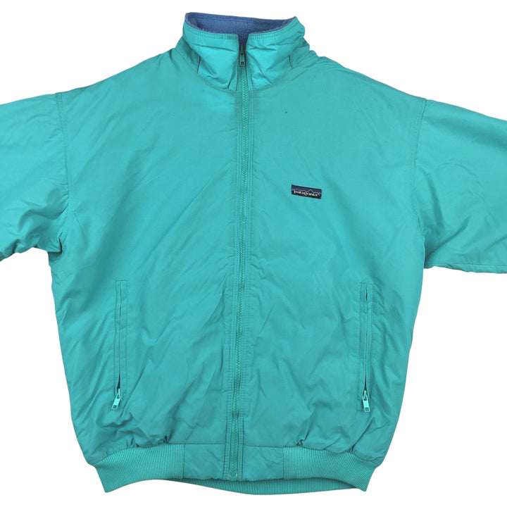 1980'S Patagonia Shell Synchilla Mountain Jacket 28119F8, Women's XL, Vintage Nylon turquoise blue Vintage Second Hand