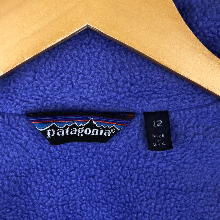 1980'S Patagonia Shell Synchilla Mountain Jacket 28119F8, Women's XL, Vintage Nylon turquoise blue Vintage Second Hand