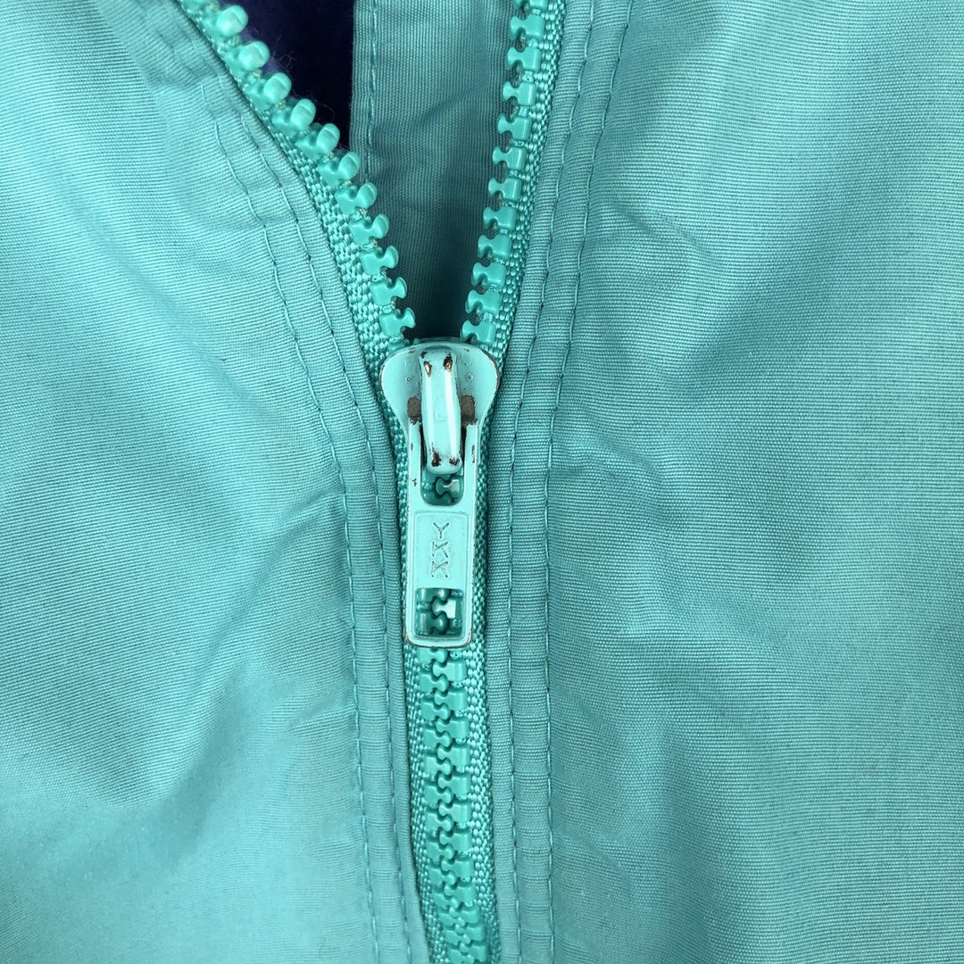 1980'S Patagonia Shell Synchilla Mountain Jacket 28119F8, Women's XL, Vintage Nylon turquoise blue Vintage Second Hand