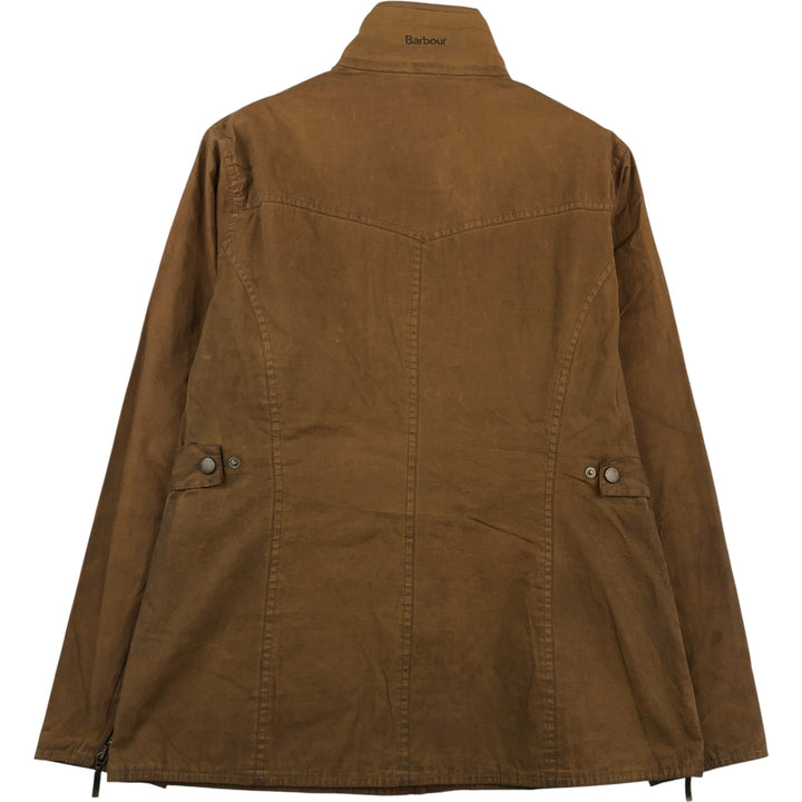 2000'S Barbour Wax Utility 3 Warrant Waxed Cotton Oiled Jacket, Women's Size Medium Waxed cotton brown type Vintage Second Hand