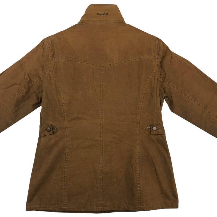 2000'S Barbour Wax Utility 3 Warrant Waxed Cotton Oiled Jacket, Women's Size Medium Waxed cotton brown type Vintage Second Hand