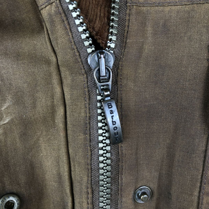 2000'S Barbour Wax Utility 3 Warrant Waxed Cotton Oiled Jacket, Women's Size Medium Waxed cotton brown type Vintage Second Hand