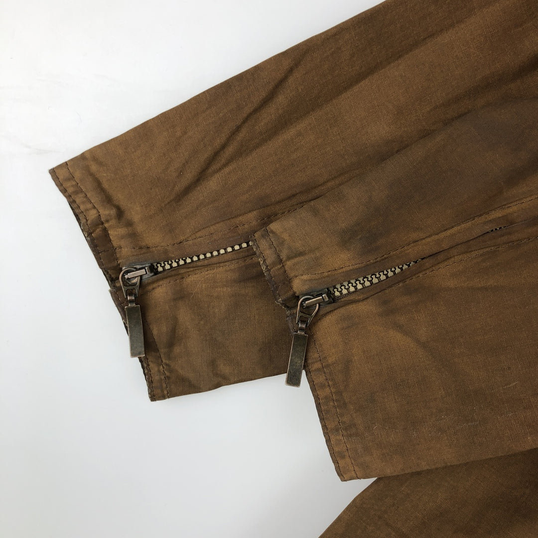 2000'S Barbour Wax Utility 3 Warrant Waxed Cotton Oiled Jacket, Women's Size Medium Waxed cotton brown type Vintage Second Hand