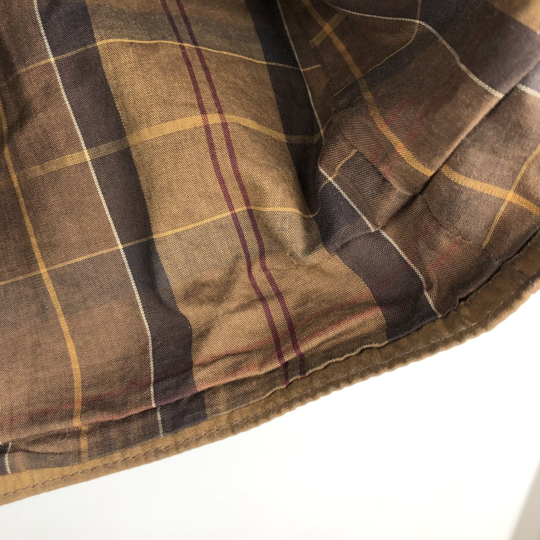 2000'S Barbour Wax Utility 3 Warrant Waxed Cotton Oiled Jacket, Women's Size Medium Waxed cotton brown type Vintage Second Hand