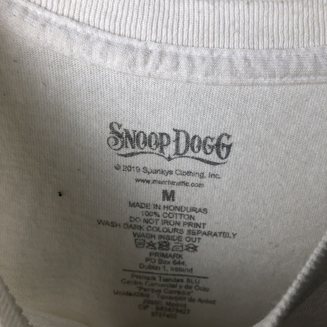 SNOOP DOGG Band T-Shirt, Men's Medium cotton white type Vintage Second Hand