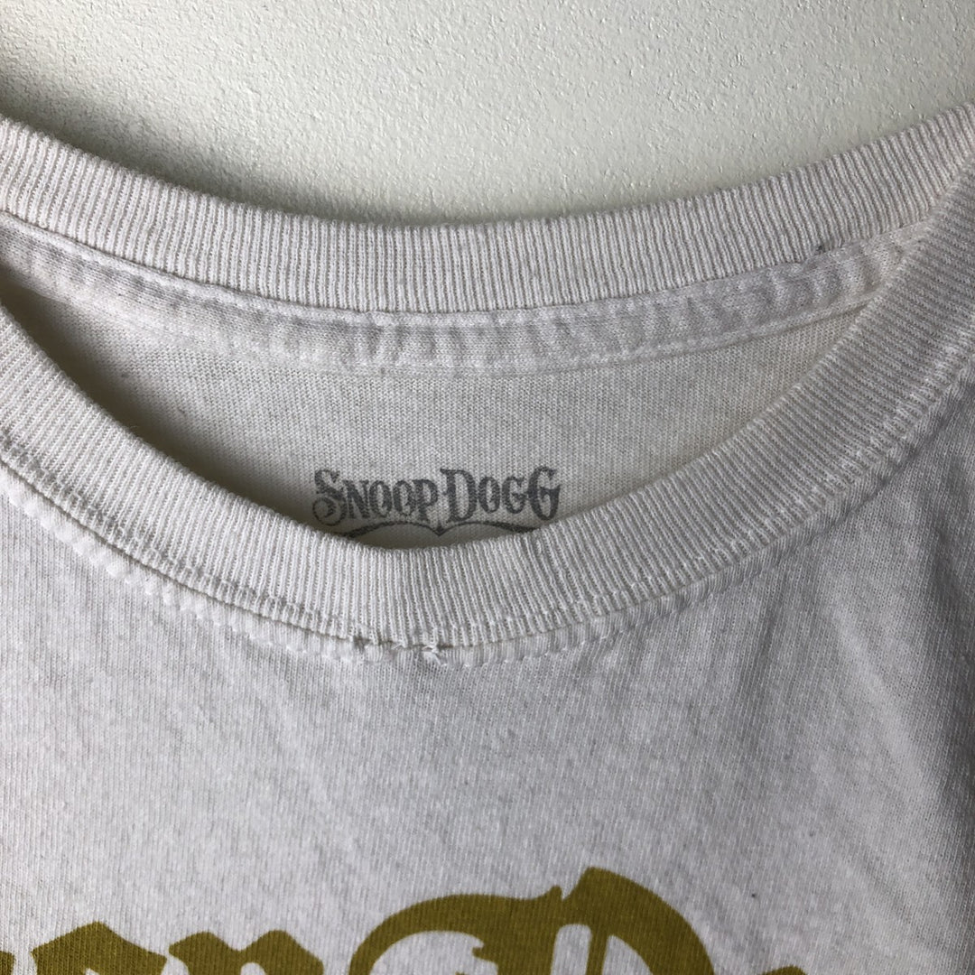 SNOOP DOGG Band T-Shirt, Men's Medium cotton white type Vintage Second Hand