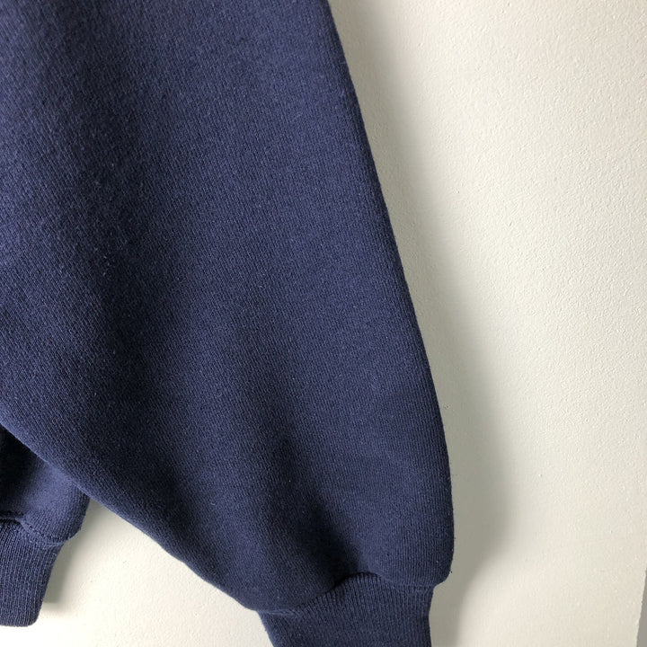 90'S JanSport University of Pennsylvania triple print college sweatshirt, made in the USA, men's size L polyester navy blue type Vintage Second Hand