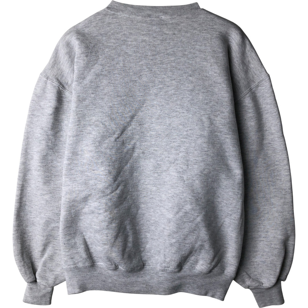 90'S Russell printed sweatshirt, sweatshirt, made in USA, men's size L, vintage cotton gray type Vintage Second Hand