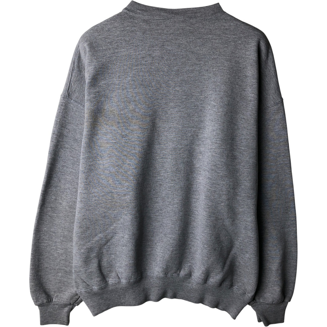 90'S Russell College Sweatshirt, Made in USA, Men's XL, Vintage polyester gray type Vintage Second Hand