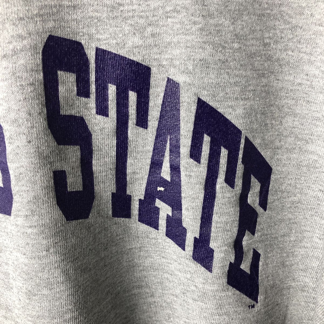 90'S Russell College Sweatshirt, Made in USA, Men's XL, Vintage polyester gray type Vintage Second Hand