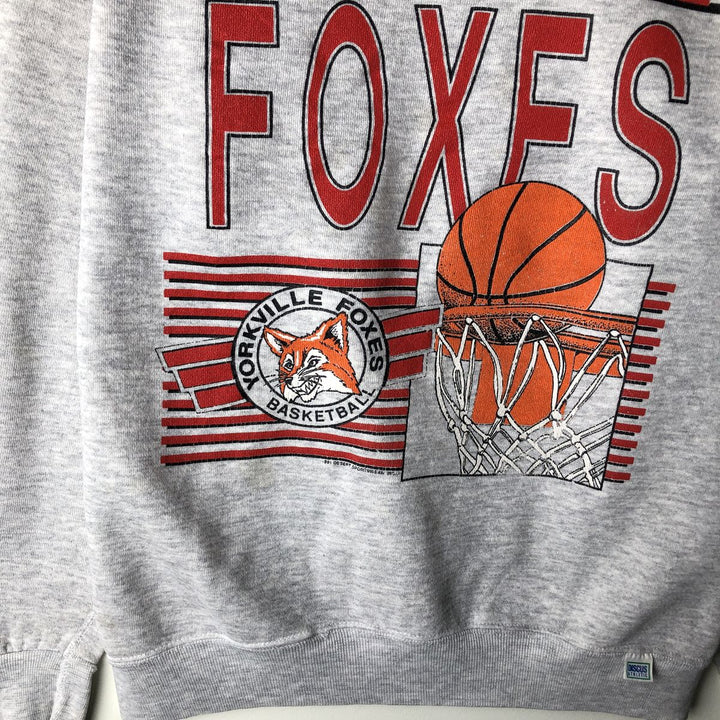90'S Discus Athletic College Sweatshirt, Made in USA, Men's Size Medium, Vintage cotton gray type Vintage Second Hand
