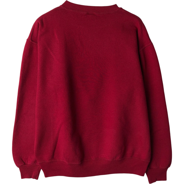 90'S Russell College Sweatshirt, Made in USA, Men's L, Vintage cotton Red type red-purple Vintage Second Hand