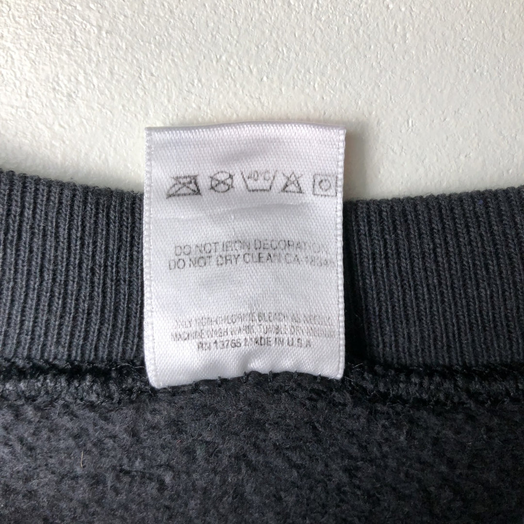 90'S Fruit of the Loom IOWA University of Iowa College Sweatshirt, Made in USA, Men's Size L, Vintage cotton black type Vintage Second Hand