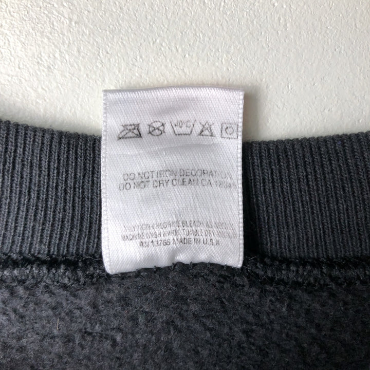 90'S Fruit of the Loom IOWA University of Iowa College Sweatshirt, Made in USA, Men's Size L, Vintage cotton black type Vintage Second Hand