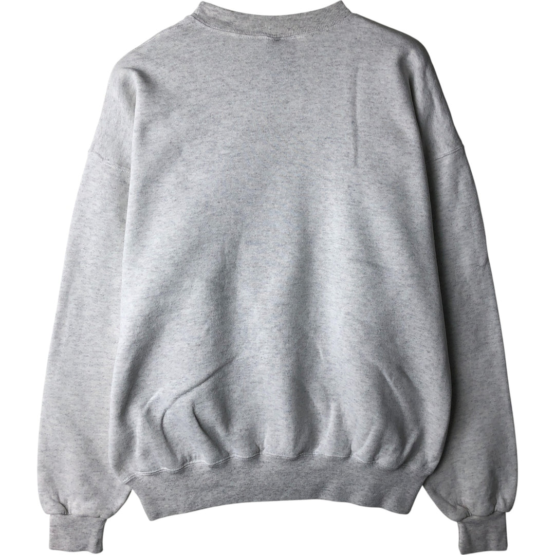 Vintage 80s-90'S SOFFE triple print college sweatshirt, made in the USA, men's size L polyester gray type Vintage Second Hand