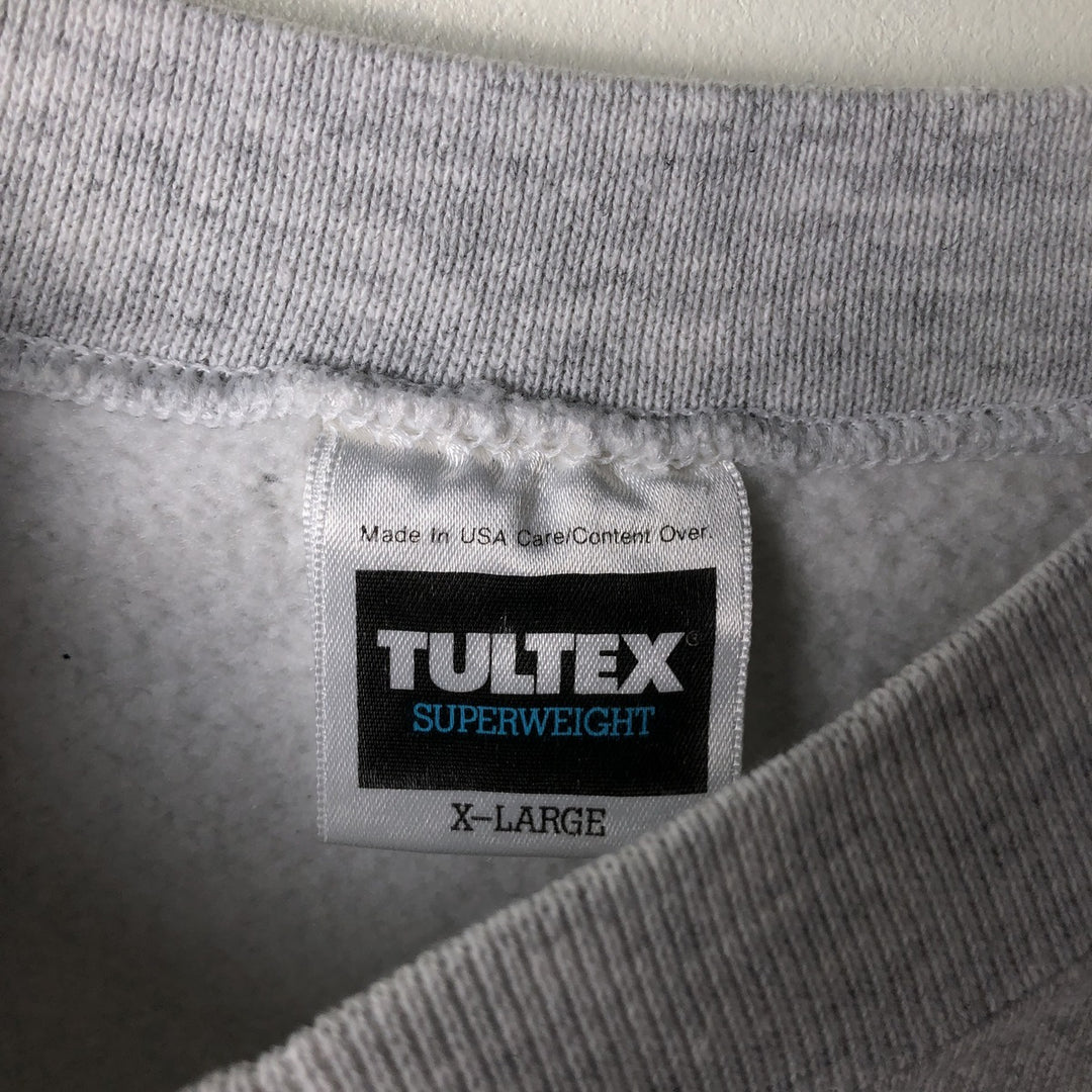 90'S Tartex Superweight University of Notre Dame College Sweatshirt, Made in USA, Men's Size XL cotton gray type Vintage Second Hand